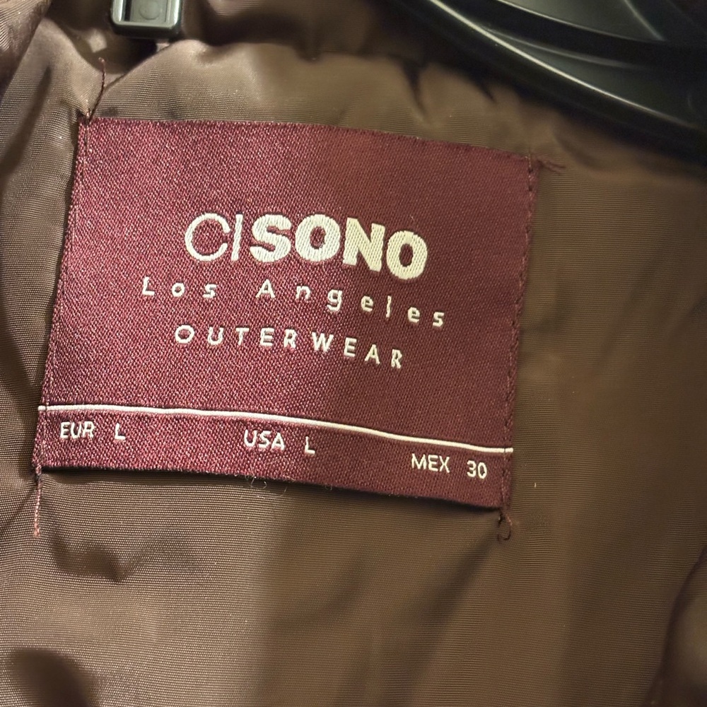 Ci Sono Chocolate Brown Outerwear